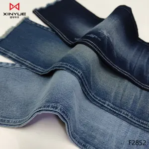 Raw color 100% cotton denim fabric 9.9oz cotton polyester spandex denim fabric