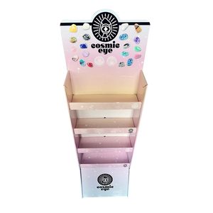 Présentoir pour lentilles de contact cosmétiques en carton ondulé pliable personnalisé - Product Image 4