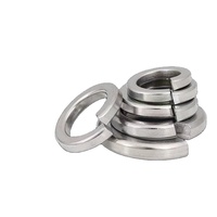 JQS 304 Stainless Steel Spring Washer GB93 Open Elastic with Washed Finish a Grade Hardness Heavy Industry 10mm Screws