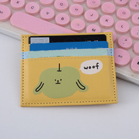 Dompet Kartu Kulit PU Multi-Warna Grosir Kapasitas Besar Poliester Dompet Kartu Kartun Personalisasi Tempat Kartu Multi-Kartu
