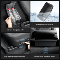 Boîte de rangement pour accessoires d'intérieur de voiture Décorations pour le nouveau modèle Y 2025 ancien modèle Y 2021-2024 Boîte de rangement portable TPE sous le siège