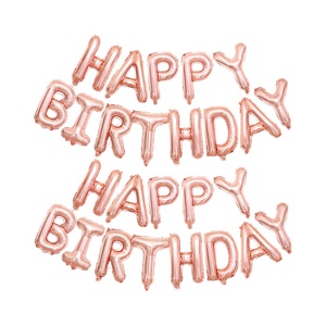 Cina all'ingrosso festa 18 pollici lettera di buon compleanno elio Folie Ballonnen aria riempita di palloncini di decorazione per feste - Product Image 4
