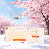 Teclado Mecánico ATTACK SHARK X87 ULTRA 8K con Tasa de Sondeo de 8K, Tri-Modo, Hot Swap, Pantalla de Matriz de Puntos para Esports y Gaming