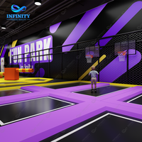 Centre de divertissement familial en intérieur, solution clé en main, simulateur de réalité virtuelle, parc de trampolines, jeux interactifs