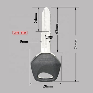 Hoja de llave de motocicleta larga con ranura izquierda negra con logotipo personalizado en blanco para Suzuki 600 1200 R750 <span class=keywords><strong>GSV</strong></span> - Product Image 2