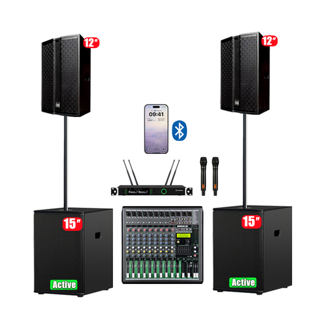 Professional Audio WVF12 Full Range 12 Inch Active Speaker System High Quality Pro Sound for Cheap