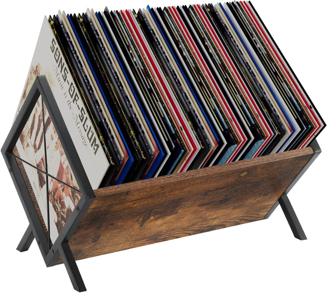 80-100 LP Vinyl Record Storage Rack Holder Vinyl Record Display