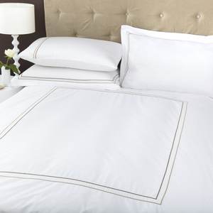 Fodera per cuscino bianca personalizzata all'ingrosso 100% <span class=keywords><strong>cotone</strong></span> 60s federa oxford ricamata <span class=keywords><strong>in</strong></span> <span class=keywords><strong>raso</strong></span> per resort hotel home spa camera da letto - Product Image 5