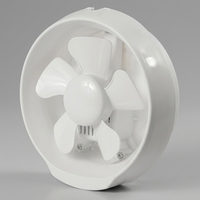 Ventilador de Extracción Circular para Ventana de Vidrio con Motor Silencioso de Aluminio y Diseño de Bajo Ruido