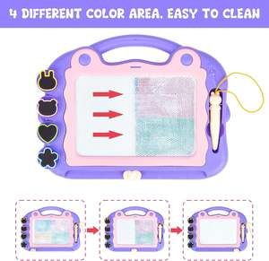 Trẻ Em Của Bảng Vẽ Bảng Với Khủng Long Graffiti Vẽ Cuốn Sách Và Bút Đồ Chơi Từ Đầy Màu Sắc Bảng Vẽ - Product Image 3