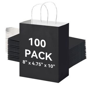 2026 New RC Custom Eco-friendly <b>Biodegradable</b> Reusable Shopping Kraft Paper Bags for Gift Birthday with logo Printed - Product Image 1