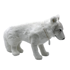 Thực tế 18 \ "siêu mềm bắc cực Sói Thú nhồi bông PP bông đầy Tundra động vật cho trẻ em món quà sinh nhận-canis lupus arctos - Product Image 4