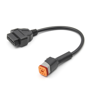 אופנוע 6Pin כדי <span class=keywords><strong>OBD2</strong></span> מתאם <span class=keywords><strong>OBD2</strong></span> אבחון סורק מתאם כבל ELM327 OBD סורק עבור הארלי דוידסון אופנוע