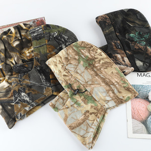 Winter Camouflage Fleece Tactical Headgear Windproof Warm Cycling Mask Adult Outdoor Snow Weather Use - Product Image 1