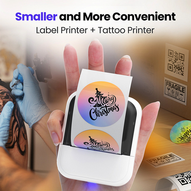 Mini Pocket Wireless Sticker Thermal Printer BT Inkles Handheld 1500mAh Battery 203dpi Receipt Photo Label Memo Note in Stock