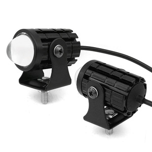 Mini Motorcycle Spotlight 1 Lens <b>Projection</b> Lens Aluminum Alloy Front <b>Light</b> for Retrofit Upgrade - Product Image 1
