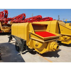 Pompe à béton électrique à longue distance à haute efficacité de la marque JIUHE, fabricant chinois, pompe à béton sur remorque HBT80 - Product Image 5