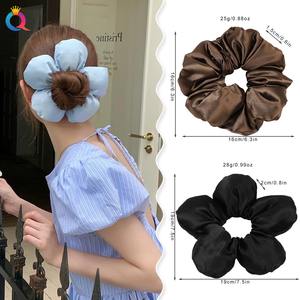 QIYUE cotone satinato riempimento intestino crasso Scrunchies moda avanzata senso accessori per <span class=keywords><strong>capelli</strong></span> donna - Product Image 3