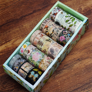 เทปวาชิลายผีเสื้อสำหรับงานตกแต่ง 18 ม้วน อุปกรณ์งานฝีมือสำหรับตกแต่งสมุดบันทึก - Product Image 3