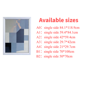 aluminium snap <strong>frame</strong> Snap <strong>Frame</strong> <strong>A4</strong> Wall <strong>Mount</strong> <strong>with</strong> Anti Glare Cover Perfect for Restaurant Menu Display - Product Image 4
