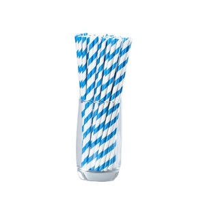 Logo personnalisé blanc canudo de pape popotes biodégradables fête jetable pajillas paille à boire en papier - Product Image 2