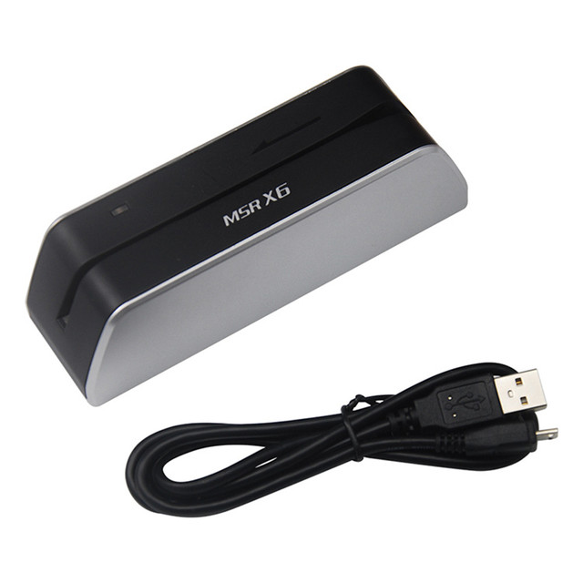 Hot Selling MSRX6 MSRX6BT Magnetic Stripe Card Reader Writer Encoder USB HiCo Loco 3 Tracks
