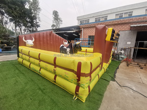 Chất lượng cao Thiết kế mới Inflatable bò cơ khí với đôi mắt sáng bóng và khói mũi Rodeo Bull để bán - Product Image 3