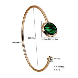 Elegant Geometric Alloy <b>Bangle</b> Bracelet - Stylish Stackable Jewelry for Women - Product Image 4