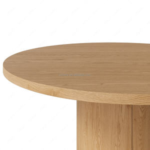 Juego <span class=keywords><strong>de</strong></span> <span class=keywords><strong>Comedor</strong></span> Redondo <span class=keywords><strong>de</strong></span> Madera Maciza Estilo Italiano Moderno FERLY <span class=keywords><strong>de</strong></span> 8 Piezas para 6 Personas con 2 <span class=keywords><strong>Sillas</strong></span> Adicionales para Muebles <span class=keywords><strong>de</strong></span> Hogar - Product Image 4