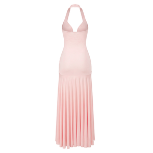 Viviblook C26DS202 Vestidos de Verano para Mujer, Nuevo Vestido Largo Informal Elegante de Color Sólido, Sin Mangas, con Espalda Descubierta, Ajustado, para la Noche - Product Image 5