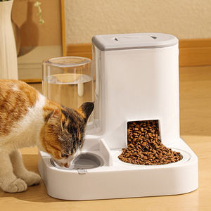 Distributeur automatique d'eau et de nourriture pour animaux domestiques, grande capacité, antidérapant, 2 <span class=keywords><strong>en</strong></span> 1, écologique, <span class=keywords><strong>en</strong></span> PP, moderne, étanche, pour chats et chiens - Product Image 2