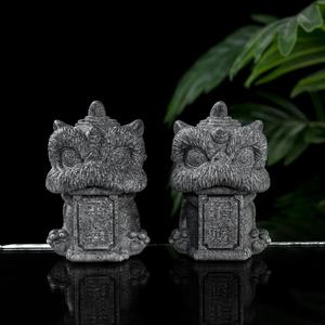 Toptan özel Feng Shui reçine aslan heykeli aslan dans çin aslan tasarım elemanı yaratıcı masa dekoratif - Product Image 3
