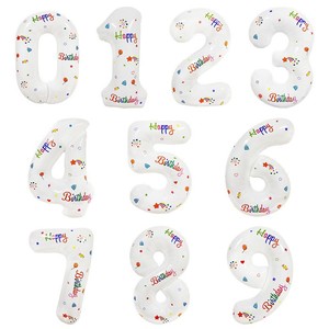 HLC Palloncini in Foil con Numeri da 0 a 9, 32 Pollici, per Compleanni, Matrimoni e San Valentino - Product Image 1
