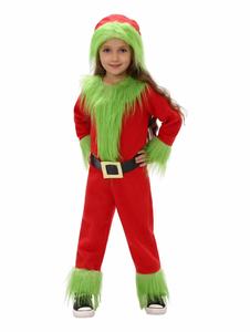 Disfraz de Cosplay de niñas <span class=keywords><strong>duende</strong></span> <span class=keywords><strong>verde</strong></span> de Navidad, tamaño infantil, película de TV, atuendo de actuación de Halloween, personaje festivo - Product Image 2