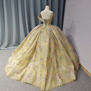 Jancember 6803 Chic Pearls Colorful Empire Quinceanera Vestidos para fiesta - Product Image 4