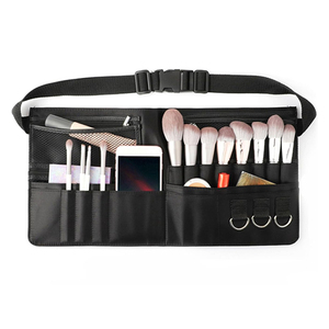 Borsa da cintura per cosmetici con spazzola per trucco professionale - Product Image 1