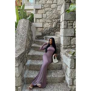 Robe de bal longue dos nu rose bonbon - Product Image 3