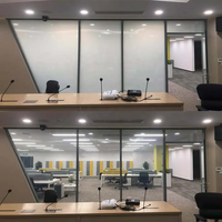 Schaltbares Smart-Glas für Badezimmer und Büro Farbwechselndes Klares und Undurchsichtiges Flaches Elektrisches Privatsphäre-Glas