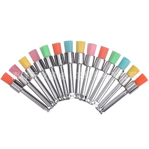 Brosses de polissage dentaire en nylon coloré à tête plate, non toxiques, pour le blanchiment et le polissage des dents, usage commercial - Product Image 1