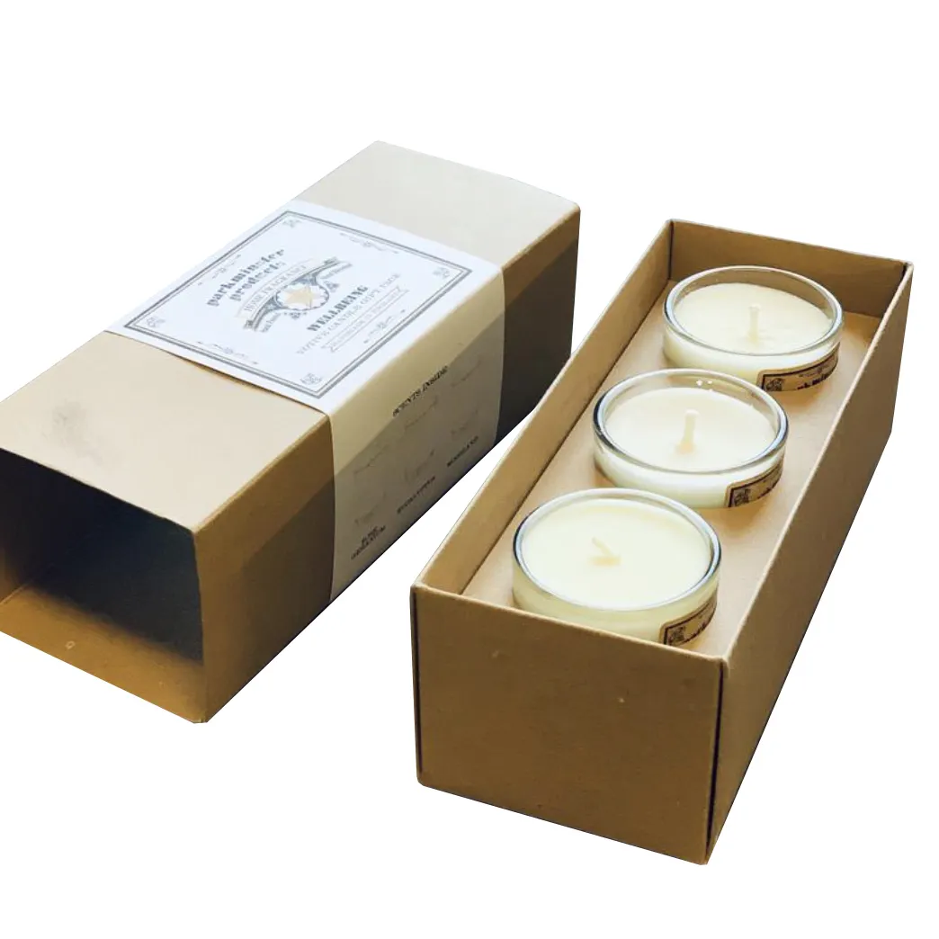 Black Jar Gold Deckel und Box Biologisch abbaubare Verpackung 3 Dochte Geschenk 2021 Neuankömmling 10Oz 30Cl Kerzen boxen