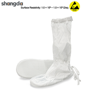Couvre-chaussures antistatiques ESD pour salle blanche, semelle souple en PVC, sans poussière, antidérapants, pour usine et laboratoire