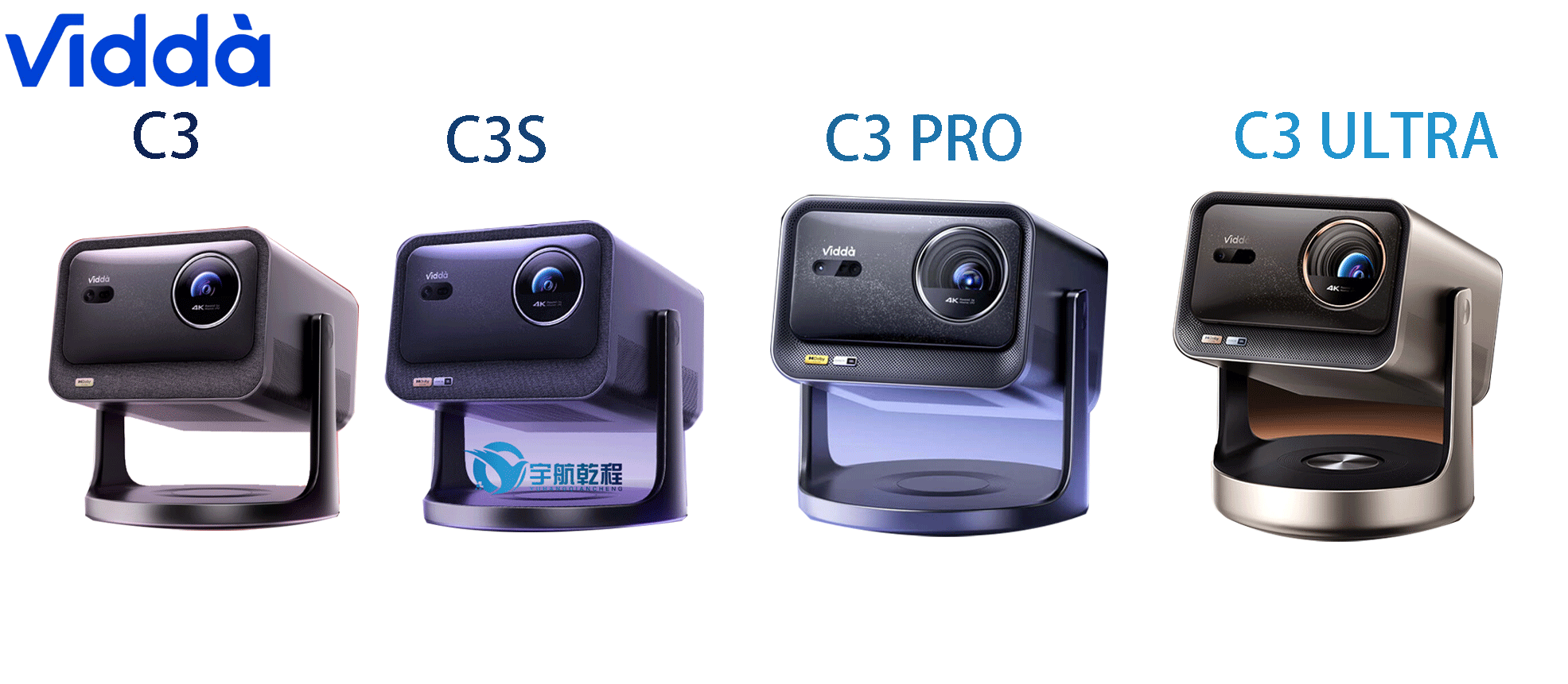 Hisense Vidda C3 Ultra - 3200lm Laser 4K Projector for Home Theater