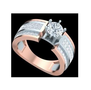 14K sólido dos tonos oro plata esterlina lujo boda Anillos De Compromiso mujeres joyería fina laboratorio cultivado 1 CT Diamante de alta calidad - Product Image 1