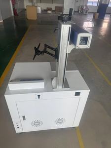 100W Optical Fiber Laser Marking <b>Machine</b> Air Cooling Carbon Stainless Steel Aluminium Plastic Acrylic Metal - Product Image 2
