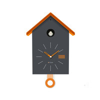 92244 pendule numérique balançoire oiseau coucou horloge murale en plastique avec affichage à aiguille conception à face unique pour salon