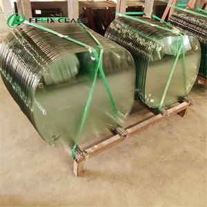 Plateau de table en verre trempé, décoration industrielle, surface moderne transparente, bord poli plat, protection des meubles - Product Image 6