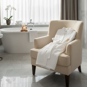 Accappatoio Serie Eros con Collo a Scialle, Eleganti Accessori per Ospiti d'Hotel - Product Image 3
