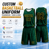 Ensemble de maillots de basketball personnalisés, sublimation, maille respirante, coupe athlétique, vente en gros d'usine pour les clubs universitaires, conception gratuite, fourniture OEM