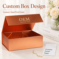Boîte cadeau rigide de luxe personnalisée en carton avec finition mate, gaufrage et insert séparateur pour emballage cadeau haut de gamme et présentation en magasin