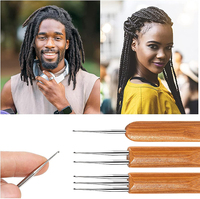 Nouveau design bambou différent aiguille tresse artisanat épingles au crochet pour dreadlocks crochet crochet crochet cheveux